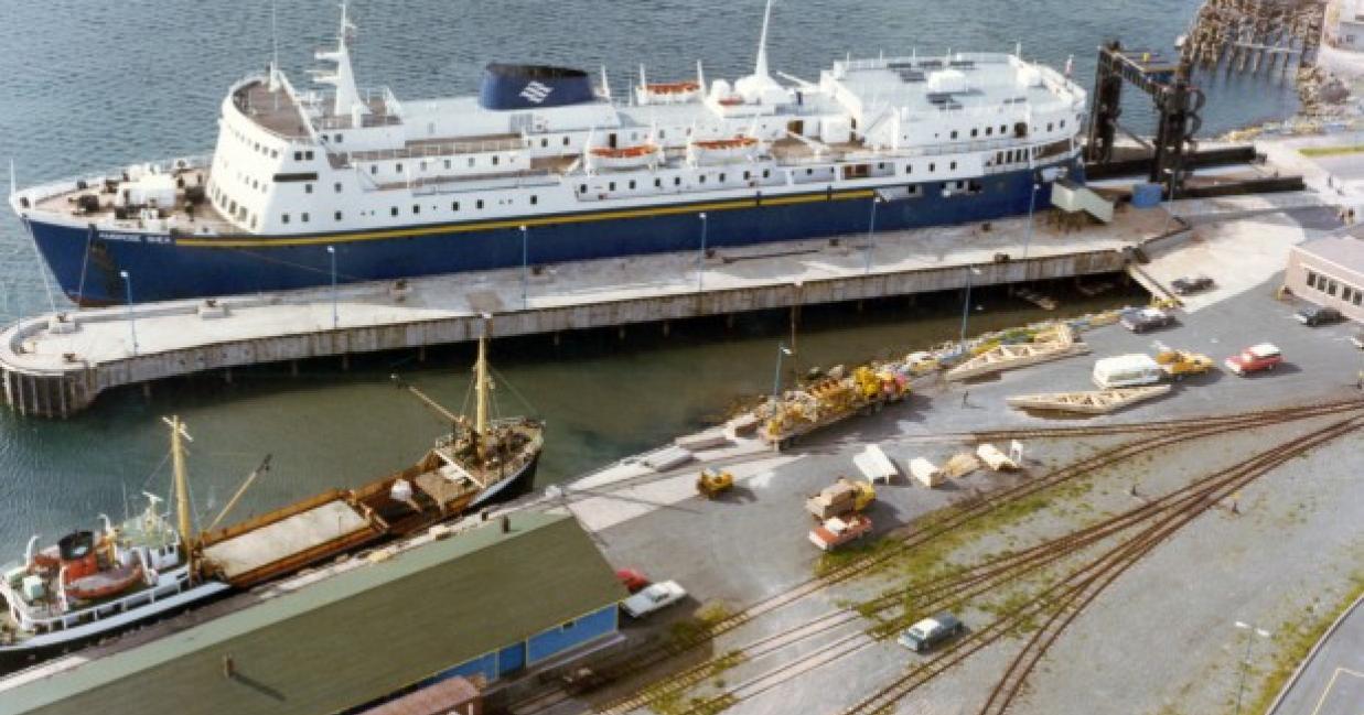 aerial of argentia ferry terminal