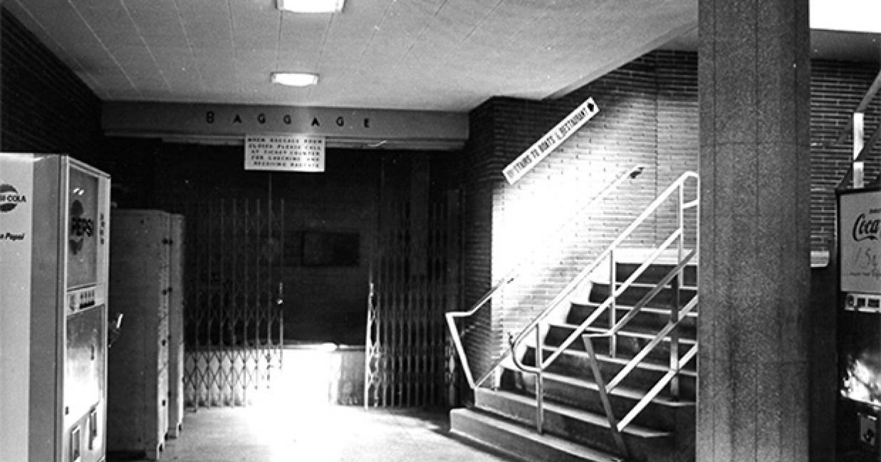 stairway of the port aux basque terminal