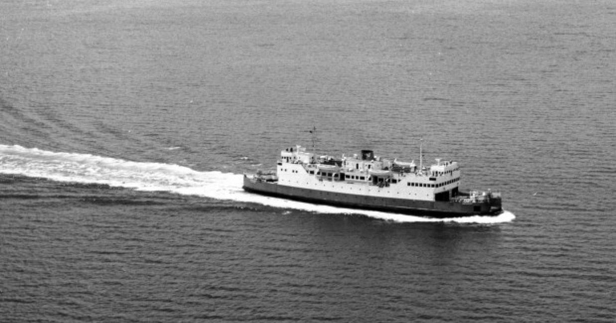 the original MV Confederation sailing