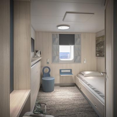 Two bed cabin with an ocean view
