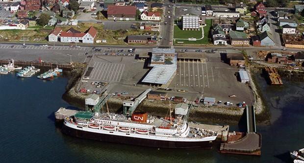 MV Blusenose at Yarmouth Terminal circa 1970s