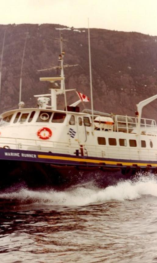 Image: the MV Marine Runner