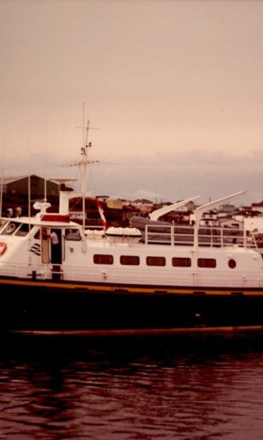 Image: the MV Marine Runner